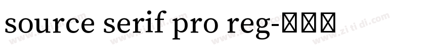 source serif pro reg字体转换 source serif pro reg字体转换